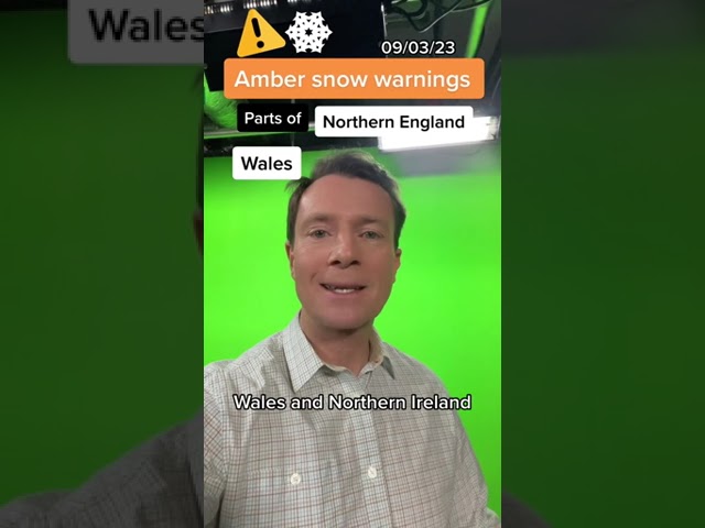 Heavy snow hitting the UK. Join us Live on TikTok at 4pm 09/03/23