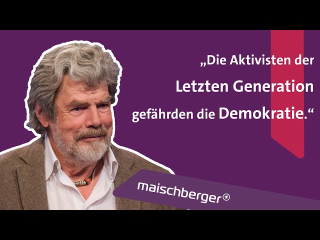 „Nicht die Nützlichkeit ist wichtig, sondern die Sinnhaftigkeit" - Reinhold Messner | maischberger