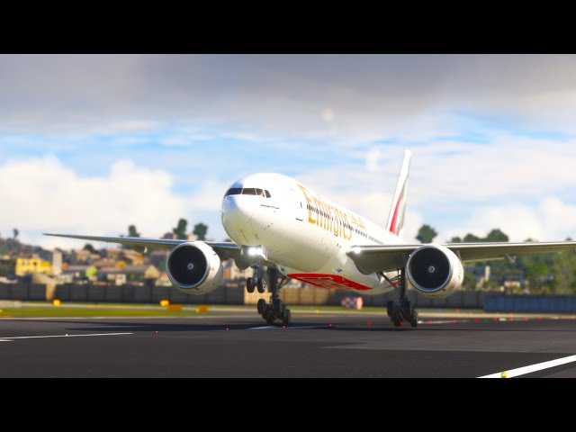UNBELIEVABLE BIG Airplane Landing!! EMIRATES Boeing 777 Landing at Mumbai Airport