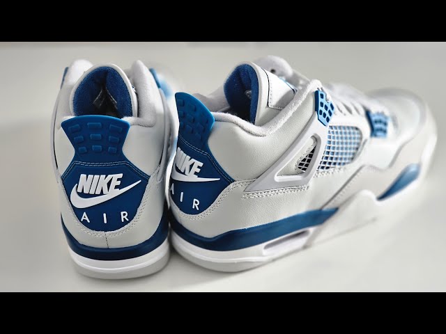 Nike Air Jordan 4 Retro Military Blue / Industrial Blue size 7 unboxing