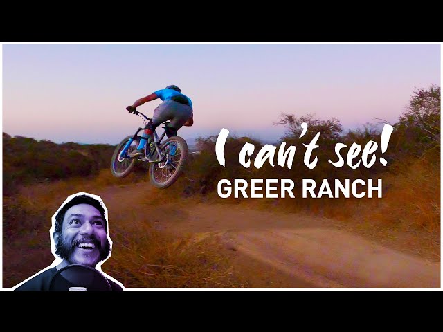 Hijinks after the sun sets! Greer Ranch Mountain Biking.