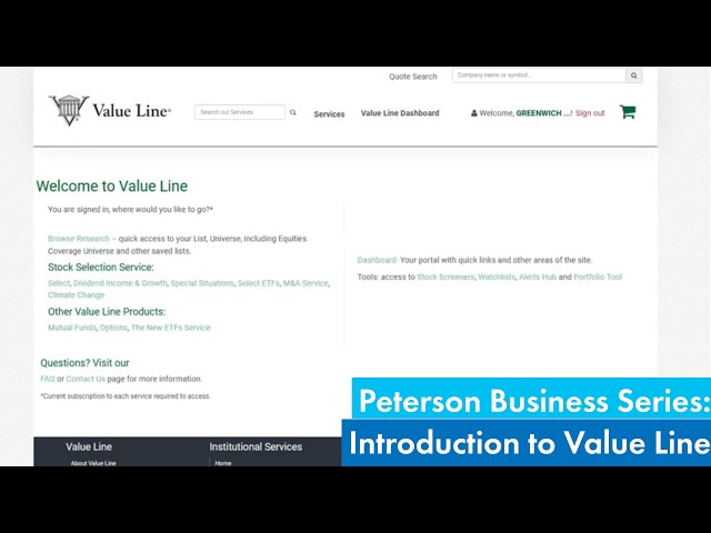 Introduction to Investing with Value Line
