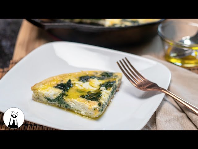 Spinach & Goat Cheese Frittata (Keto & Low-Carb)