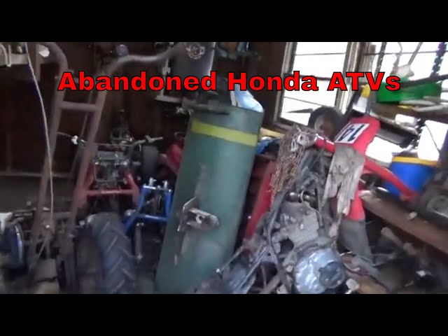 Honda TRX200SX, ATC185, ATC110 Rescued From Mouse Infested Shed!