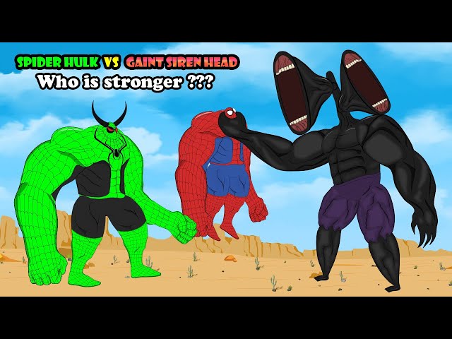 SPIDER HULK vs HULK Siren Head: All Superheroes Transformations #5| Godzilla & Siren Head Short Film