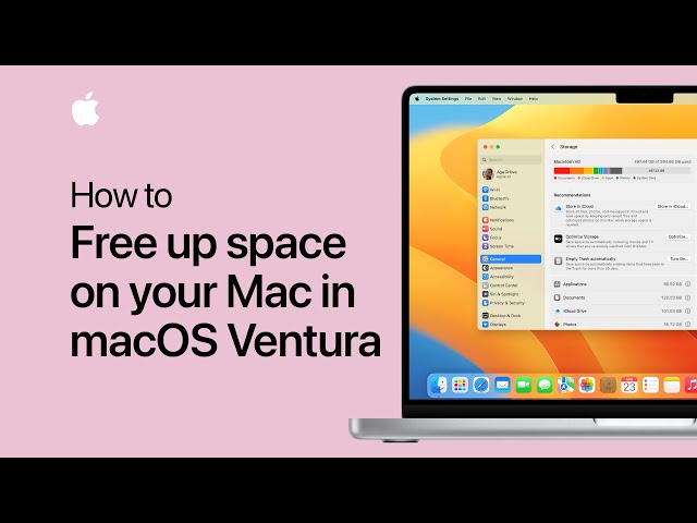 How to free up space on your Mac in macOS Ventura | Apple Support