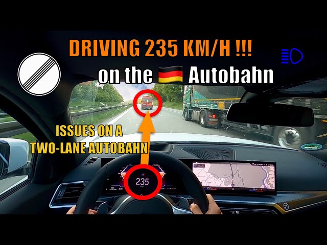DRIVING 235 KM/H in a 2023 BMW 330D on the GERMAN AUTOBAHN [NO SPEED LIMIT - AUTOBAHN POV]