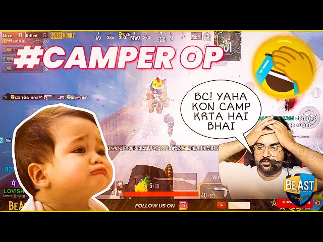 Most Funny Campers moment with Randoms | | PUBG Mobile Live