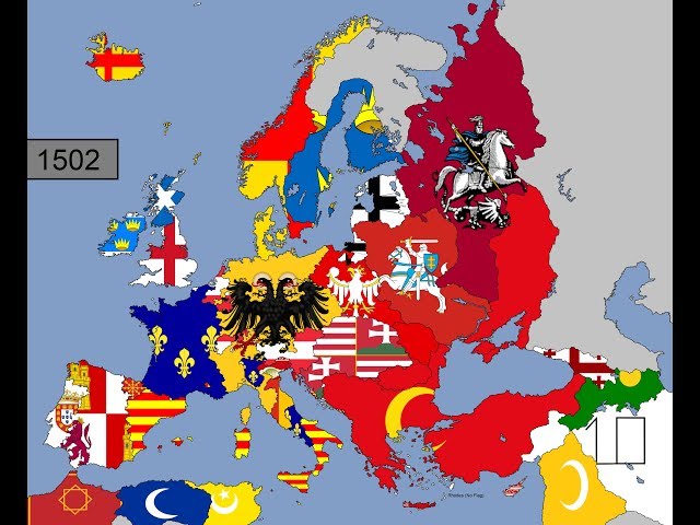 Europe: Timeline of National Flags: Part 5