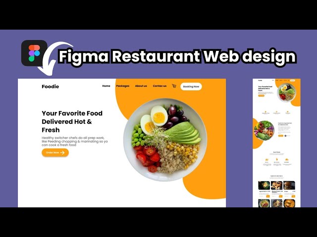 Restaurant Web Design Using Figma Tutorial in Hindi