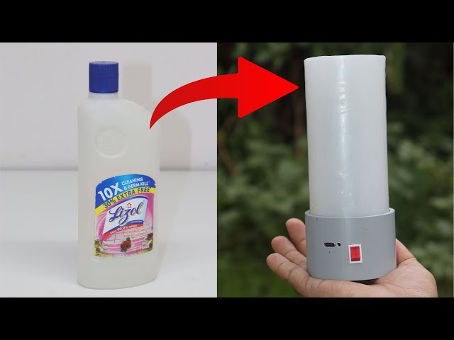 Amazing Idea Using Lizol Empty Bottle And RGB LED Strip
