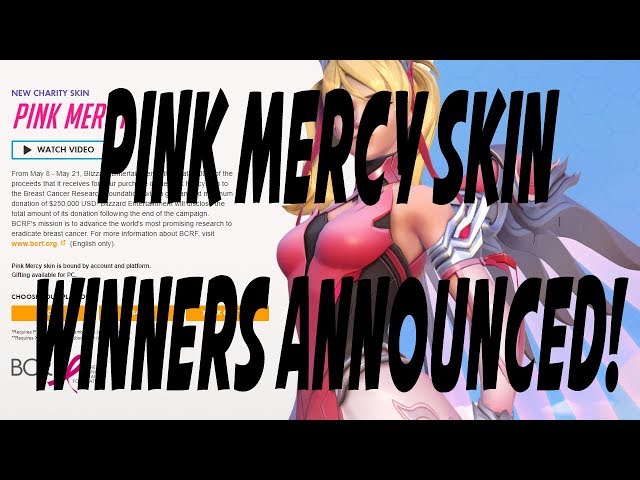 Overwatch: PINK MERCY SKIN GIVEAWAY WINNERS!