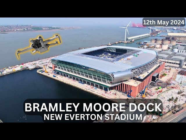 Bramley Moore Dock New Everton Stadium - Fly Around & Look Inside