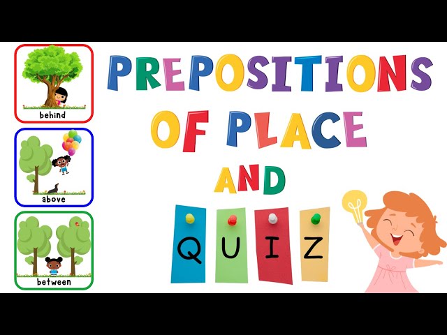 Prepositions Of Place And Quiz For Kids | ESL Games | 4K