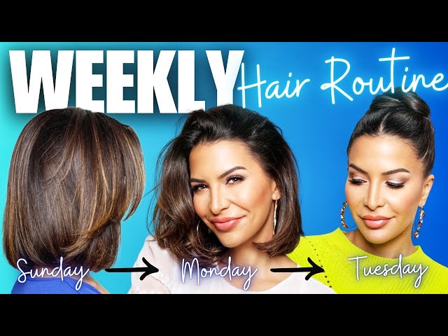 The Weekly Hair Care Schedule that will give you SUPER Healthy Hair