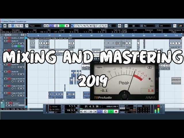 Mixing and Mastering in cubase 5 Levels Pt 1