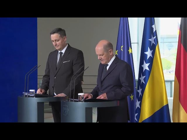 German Chancellor Scholz meets Chairman of the Presidency of Bosnia and Herzegovina, urges reforms
