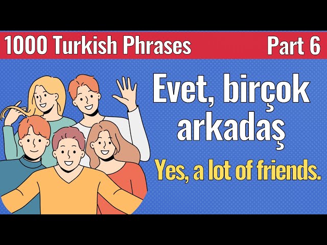 1000 Turkish Phrases - Part 6 - Turkish Easy Phrases | Language Animated