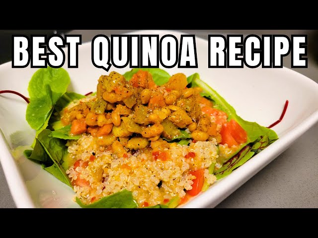 Flavorful High Protein Plant Based Quinoa & Bean Salad RECIPE You'll Ever Make | VEGAN RECIPES