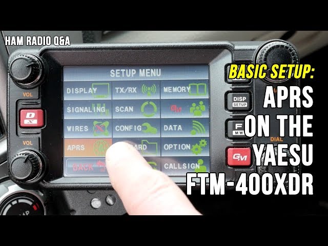 Yaesu FTM-400XDR Basic APRS Setup - Ham Radio Q&A