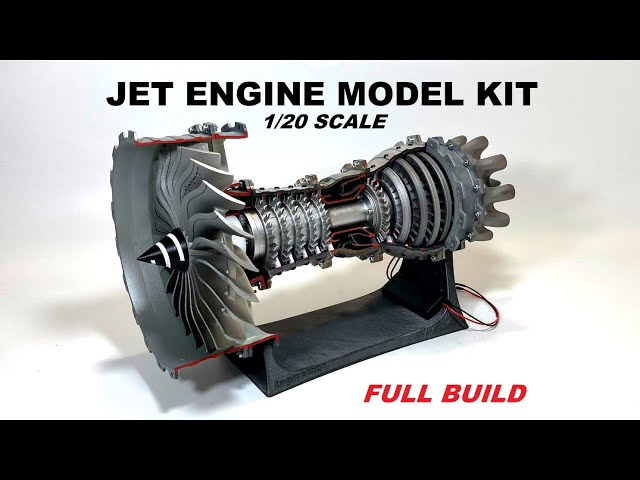BUILDING JET ENGINE - MODEL KIT FULL BUILD - 1/20 Scale