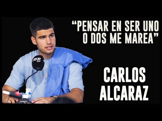 Alcaraz: "Pensar en ser uno o dos del mundo me marea" #alcaraz #argentina #conferencia #prensa