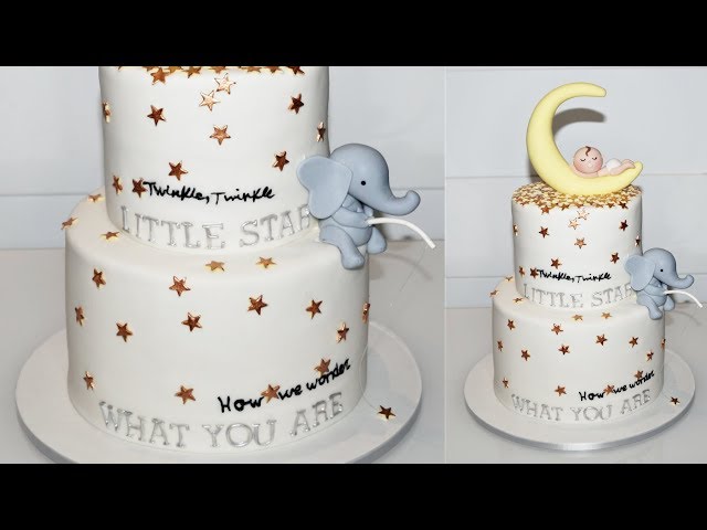 Cake decorating tutorials | how to make a  BABY SHOWER CAKE | Sugarella Sweets