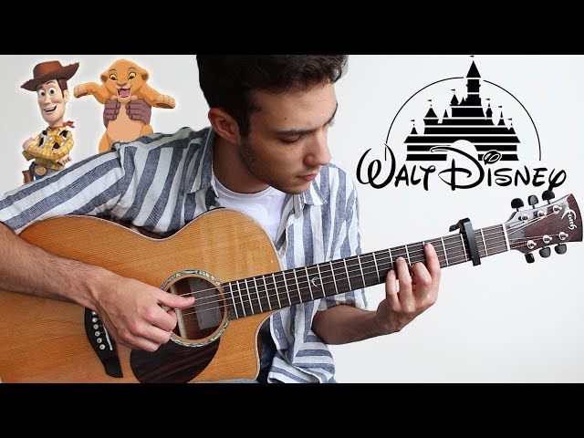 5 DISNEY Songs to play on Guitar (FINGERSTYLE)