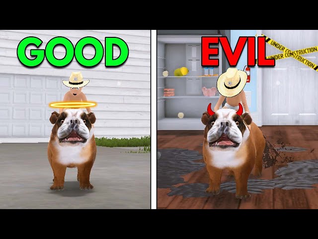 GOOD DOG VS EVIL DOG ROLEPLAY!!! (Who's Your Daddy)