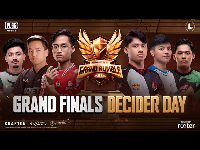 [EN] Grand Finals Decider Day | PUBG MOBILE Gamer’s Grand Rumble ft. #btr #alterego #drs #ihc #voin