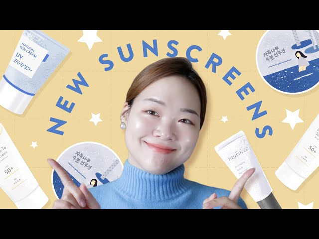 Reviewing 10 New Sunscreens! #kbeauty