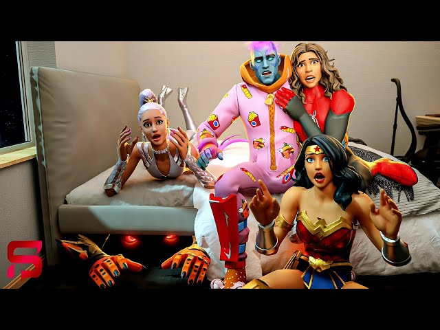 GIRLS SCARY SLEEPOVER with The ORIGIN... Fortnite