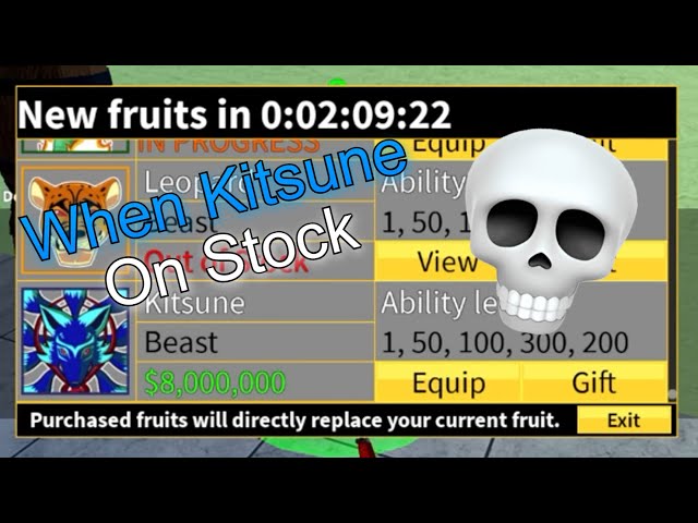 Pov : When KITSUNE ON STOCK | Blox Fruits Bounty Hunting