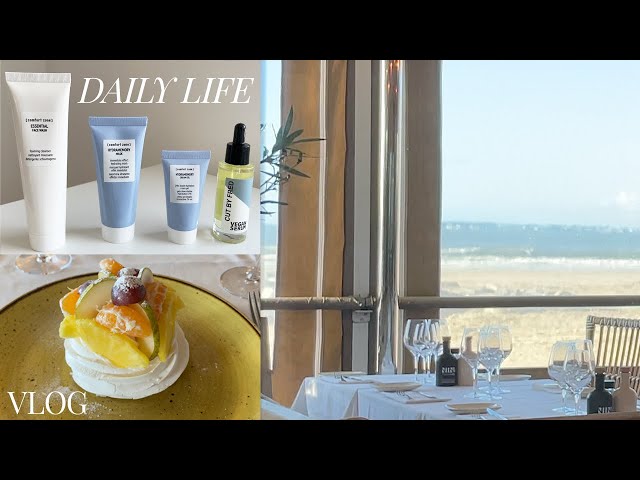 Daily life vlog: restaurant by the beach, beauty haul (makeup and clean beauty), national crêpe day