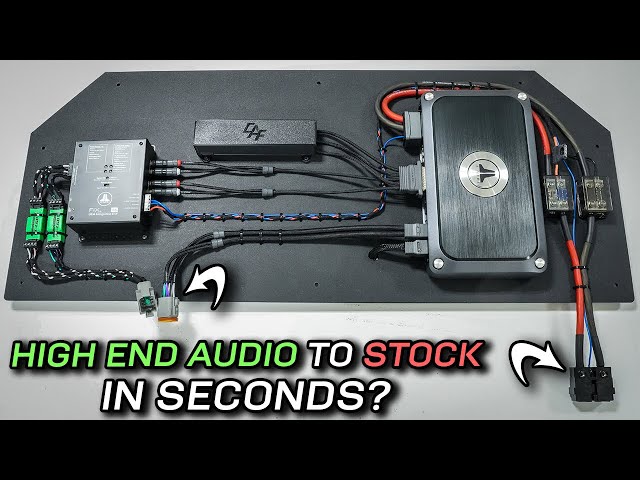 Wiring easily removable AMPLIFIER rack for Car Audio