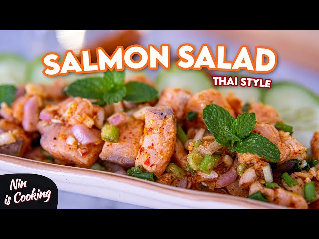 Thai Salmon Sashimi Salad | ลาบแซลมอน