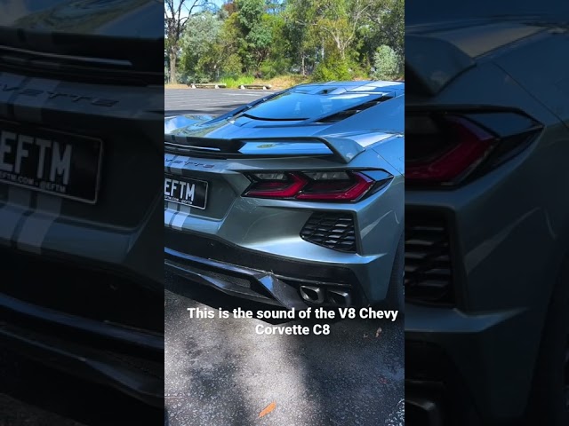The sound of the Corvette C8’s V8 engine