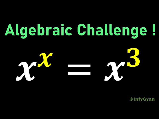 Crack This Algebra Challenge | Math Olympiad Question On Exponential Equation