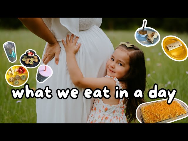 What we eat in a day: pregnant mama + toddler
