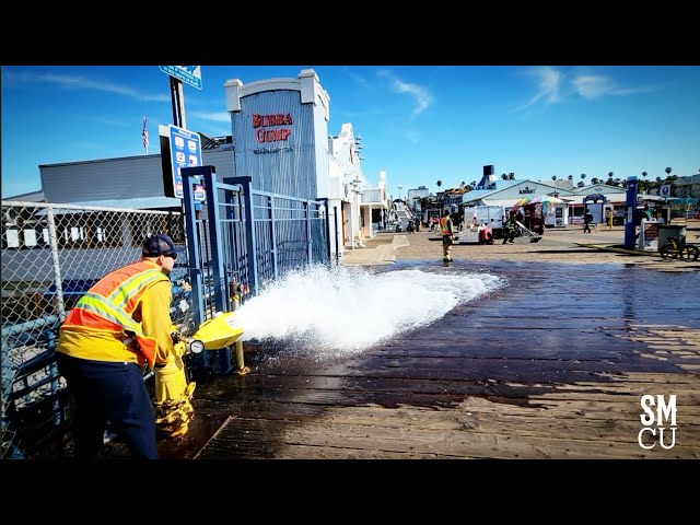 Fire Hydrant Flow Test at Pier