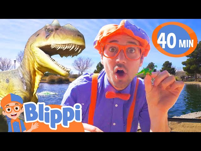 Blippi Visits a Dinosaur Exhibition! | BEST OF BLIPPI TOYS | Educational Videos for Kids | Dinosaurs