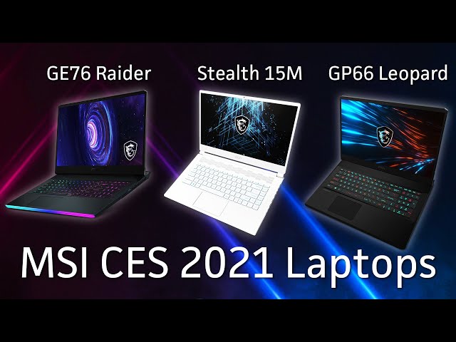 MSI showcases RTX-30 series laptop at CES 2021