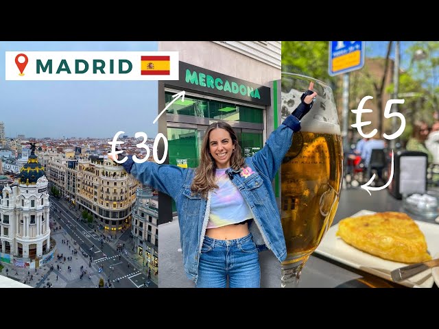 How much I spend living in Madrid Spain 🇪🇸 | A week in my life with prices 🤑 | Food, Rent, Going out