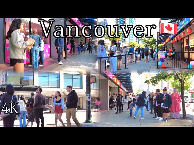 [4K] 🇨🇦  Life in Downtown Vancouver, BC Canada. May 2024