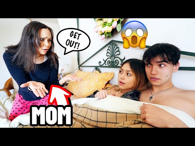 My Boyfriend's Mom Woke Up and Caught Us In Her BED! *she was MAD*
