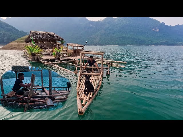 Build a Bamboo Speedboat to Survival in the Wild | 7 Asian
