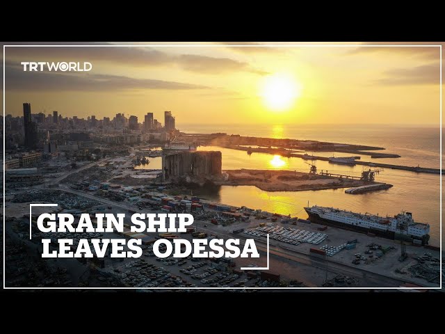 First ship loaded with much-needed grain from Ukraine leaves Odessa port
