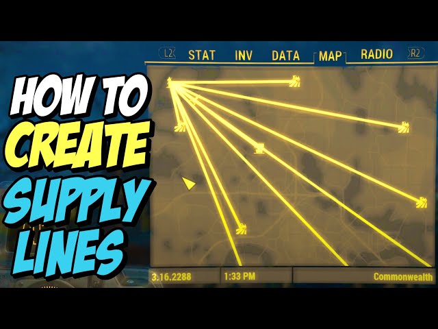 Fallout 4 How to Create Supply Lines (Connect Settlements)