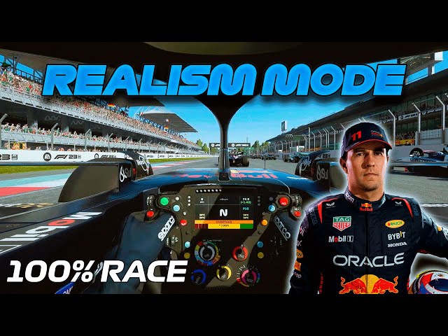 F1 23 Realism Mode - Sergio Perez - Mexico [100% Race + Cockpit + No HUD]