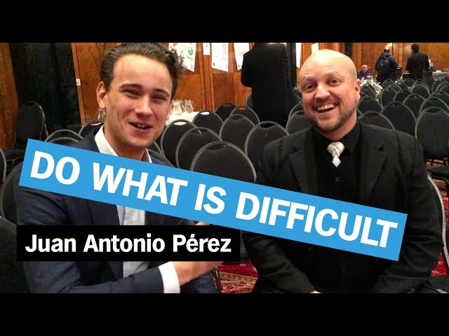 HOW TO DO WHAT IS DIFFICULT? [with Juan Antonio Pérez]
